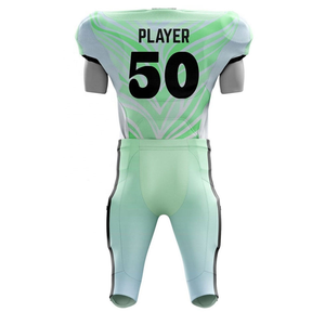 Ensemble de maillot et pantalon de football américain pour adulte, uniforme respirant à séchage rapide, 100% polyester, taille élastique, manches courtes - Product Image 6