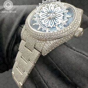 Charm_Jewells Women's Luxury Stainless Steel <b>Watch</b> With Diamond Encrusted Round Dial 43mm Analog Quartz Movement - Product Image 3