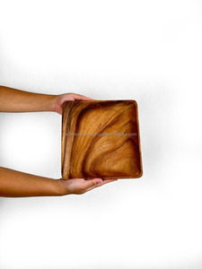 Assiette de service en bois Fournisseur de plateau de nourriture en bois naturel durable en gros - Product Image 3