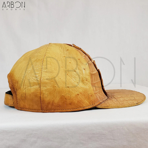 Casquettes en cuir véritable texturé effet croco bicolore de qualité ultra-premium pour adultes, idéales pour la vente en gros et très demandées - Product Image 5