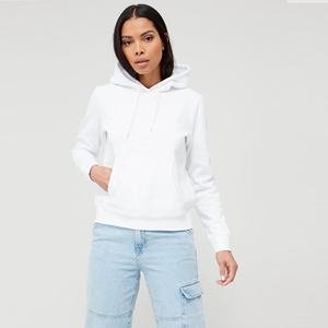 Venta al por mayor personalizado señoras invierno otoño moda manga larga algodón mujeres Sudadera con capucha a granel espacios en blanco 100 pulóver Sudadera con capucha cuello - Product Image 1