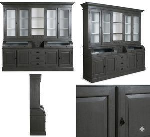 ตู้โชว์ไม้เนื้อแข็งแบบเป็นมิตรกับสิ่งแวดล้อม ทนทาน ดีไซน์ทันสมัย พร้อมช่องเก็บของแบบซ่อนหลายชั้น - Product Image 6