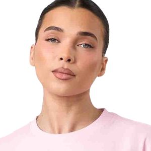เสื้อยืดโอเวอร์ไซส์สีชมพูอ่อนสำหรับผู้หญิง ทรงบอยเฟรนด์ คอกลม สวมใส่สบาย สไตล์ลำลอง แฟชั่นเสื้อผ้าชั้นนำ - Product Image 3