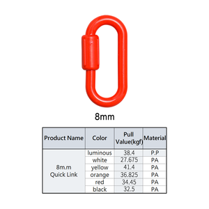 Cadena de un solo eslabón de 8mm de la marca de Taiwán Clips de enlace rápido de plástico de forma ovalada para enlace rápido confiable - Product Image 3