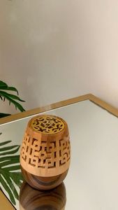 Floral Engraved Wooden Bakhoor Burner Luxury Mabkhara <b>Oud</b> <b>Incense</b> Holder Premium Handmade Personalized Gift for Ramadan Eid - Product Image 3