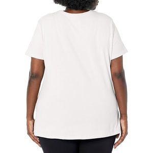 Camiseta Clásica de Manga Corta para Mujer, 100% Algodón, Cuello Redondo, Súper Suave, Estilo Urbano, Precio Económico, OEM - Product Image 6