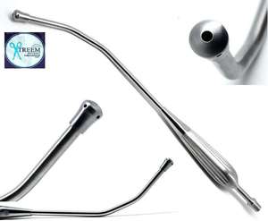 Yankauer Surgical Stainless Steel Premium Instruments 11.75" Removable Tip 10mm Suction Tube Manual by <b>Blush</b> surgical - Product Image 1