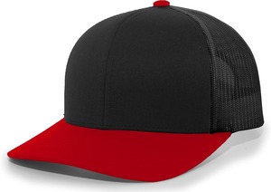 หมวกแก๊ปทรง Trucker 6 แผง สีทูโทน ตาข่ายด้านหลัง ปรับขนาดได้ ปีกแบน ปักโลโก้ได้  แบบ Unisex สำหรับใส่ลำลองกลางแจ้ง - Product Image 3