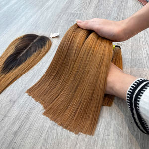 ผมต่อแบบมีโครงตรงแบบสองชั้นผ้าลูกไม้ของมนุษย์แท้จากคนเวียดนามสำหรับ100% ฤดูใบไม้ร่วง - Product Image 4