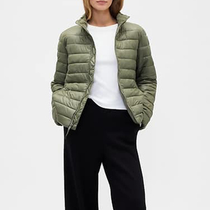 Blouson Bomber Matelassé Zippé à Capuche pour Femme Grande Taille, Haute Qualité, Respirant, Léger, Personnalisé, Style Vintage Délavé - Product Image 4