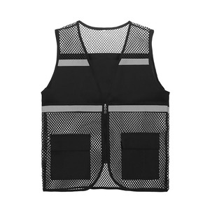 Chaleco de Seguridad Impermeable ANSI Clase 2, Ligero y Personalizable, con Tiras Reflectantes y Diseño Multibolsillos para Ropa de Trabajo Masculina - Product Image 6