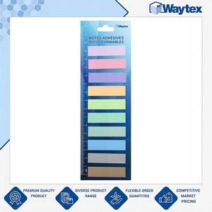Marcadores de Página Reposicionables Laminados de Calidad Superior, 200 Unidades, 10x20 Colores Neón 45x12mm, Paquete Colgante a Bajo Costo - Product Image 2