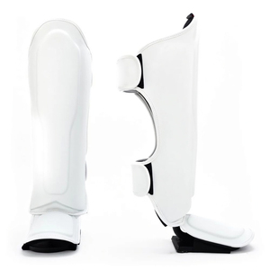 Custom Muay Thai Boxing MMA Shin Guards Genuine Leather Breathable Hook & Loop Closure Fairtexs <b>Cheap</b> OEM - Product Image 3