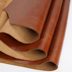 Full Grain Cowhide Brown Crazy Horse Leather Supplier Bag Wallet Handbag Belt Material Cowhide Cattle Real Leather - Product Image 4