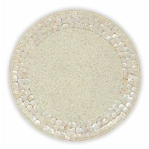 Nuevas Manteles Individuales de Cuentas de Vidrio Circulares Hechas a Mano para Decoración Festiva y de Acción de Gracias - Product Image 2