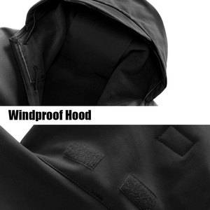 Chaqueta softshell en poliéster 100% reciclado 320gsm resistente al agua, estilo ligero para exteriores, tendencia USA 2024 - Product Image 4