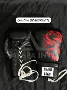 Último Diseño 2026, Nuevo Set de Boxeo de Fábrica con Diseño Dragón Rojo, Cuero Genuino de Vaca, Estilo Ganador - Product Image 4