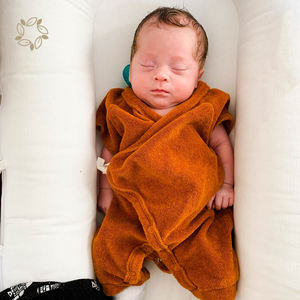 Bamboo Cotton Terry Long Leg Kimono Bodysuit Eco Friendly <strong>Towelling</strong> Baby <strong>Onesie</strong> Sustainable Terry Cloth Baby Short Romper - Product Image 3