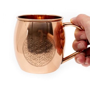 Premium Handmade Pure Copper Drinking Mug Traditional Copper Coffee Mug Polished Finish by Madiha Art and Crafts - Product Image 4