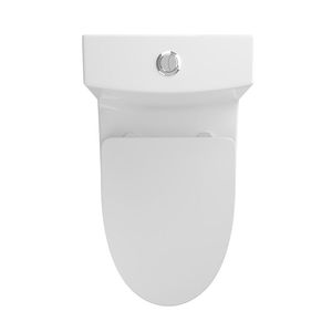 WaterSense certificate 1.1/1.6 GPF Comfort altezza pavimento montate un pezzo in ceramica bianca wc Soft Close sedile coppe certificate - Product Image 1
