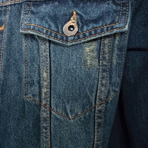 Stylish <b>Men</b> <b>Denim</b> <b>Jacket</b> Hot Selling Breathable Comfortable High Quality Easy Wash <b>denim</b> <b>jacket</b> for <b>men</b> with Custom Colors/logo - Product Image 5
