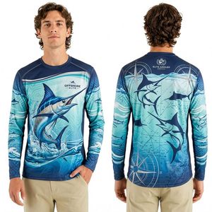 Camisetas de Pesca Sublimadas de Alta Calidad con Topografía del Estuario Vintage C. Adams 98, Específicas para el Equipo - Product Image 6