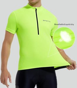 Maillot de cyclisme pour homme à manches courtes avec 3 poches arrière - T-shirt de vélo respirant, anti-humidité et à séchage rapide - Product Image 4