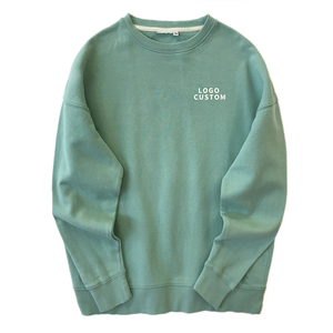 เสื้อสเวตเชิ้ตคอกลมสีดำพิมพ์ลายด้านหลังสำหรับผู้หญิง ผ้าฝ้ายถัก 100% ทรงปกติ สไตล์ฤดูใบไม้ร่วง พร้อมโลโก้แบบกำหนดเอง - Product Image 6