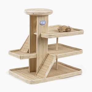 Garage en rotin pour jouets avec mini-voiture de poupée, circuit de course artisanal, achat en ligne pour jouets d'enfants - Product Image 1