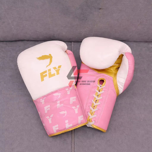 Gants de boxe de sparring professionnels neufs, sur mesure, en cuir de haute qualité, confortables, à lacets - Product Image 5