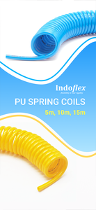 ท่ออากาศโพลียูรีเทนแบบขด Ascent India PU Spiral Air Tube ขนาดเส้นผ่านศูนย์กลางภายใน 5 มม. x เส้นผ่านศูนย์กลางภายนอก 8 มม. ความยาว 10 ม. สีฟ้า - Product Image 6