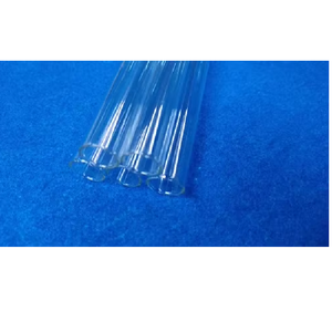 Tube en verre borosilicate de laboratoire, haute pureté, transparent, tube en verre industriel, verre scientifique de précision, matériau en verre. - Product Image 1