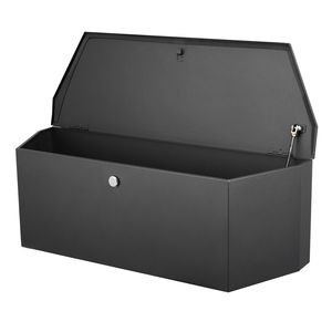 Coffre à outils utilitaire en acier robuste 36"x12"x12" avec serrure à clés pour remorque, benne de pick-up et accessoire de contrôle de cargaison pour VR - Product Image 4