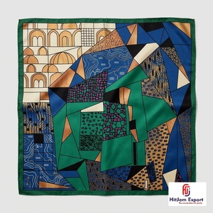 Premium Custom Silk Feel Square Scarf Lightweight Fashion OEM ODM Manufacturer Efate Custom Fabric Products Wholesale - Product Image 5