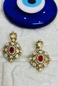 Amaira Jewels SM-860 Classic 22k Gold Plated <b>Silver</b> <b>Stud</b> <b>Earrings</b> Luxury Women's Gift Jewelry Handmade Round Prong - Product Image 1