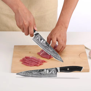 Cuchillo de Chef Profesional de Damasco, Forjado a Mano, Cuchillo de Cocina Hecho a Mano, Hoja de Cuchillo Premium para Cocinar, Mango de Madera Personalizado, Uso en Restaurantes - Product Image 5