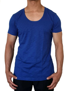 เสื้อยืดคอกลมแบบลำลอง แฟชั่นเรียบง่าย สไตล์มัสเซิล สำหรับผู้ชาย เสื้อยืดแขนสั้นคุณภาพดีที่สุด AI-TS-201 - Product Image 6