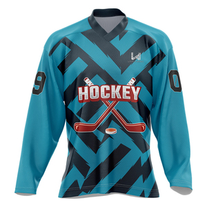 Design Your Own Logo Ice Hockey Jersey High Quality Ice Hockey Jersey 100% Polyester Breathable Custom Made jersey - Product Image 1