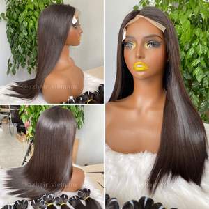 Peluca de cabello humano recto de hueso de pelo vietnamita crudo brillante suave Cierre de encaje 100% extensiones de cabello virgen para las mujeres de belleza - Product Image 5