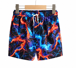 Shorts de bain décontractés pour hommes de haute qualité avec imprimé éclair - Product Image 5