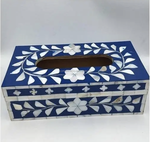 Boîte à mouchoirs de style classique en nacre pour la décoration de table des restaurants avec un design de coquillage de qualité supérieure - Product Image 4