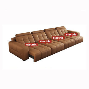 Ensemble de <span class=keywords><strong>canapé</strong></span>-<span class=keywords><strong>lit</strong></span> électrique fonctionnel sectionnel <span class=keywords><strong>motorisé</strong></span> en cuir véritable pour salon d'hôtel extensible intelligent 2026 - Product Image 2