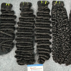 Oferta de Navidad: Extensiones de Cabello Humano Natural Negro Remy Vietnamita con Ondas Profundas, Doble Trama a Máquina, 100% Cabello Humano, Artículo Popular, Mejor Calidad - Product Image 6