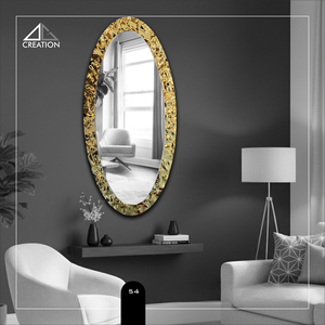 Luxurious Stainless Steel PVD Coated Frame Wedding Bathroom Vanity Wall <b>Mirror</b> Lightweight Eco-Friendly Anti-Fog Elegant - Product Image 5