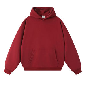 Sweat à capuche unisexe d'hiver de haute qualité pour homme, 100 % coton, molleton épais, anti-plis, avec logo personnalisé sur le devant, col ample - Product Image 2