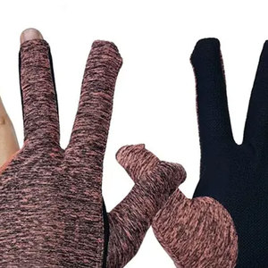 ถุงมือพูลใหม่ปี 2026 ขายส่งคุณภาพดี ถุงมือสนุกเกอร์สำหรับบิลเลียด พูล สนุกเกอร์ กีฬาคิว ถุงมือสามนิ้ว - Product Image 4