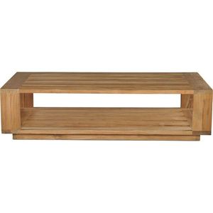 Table de jardin extérieure en teck américain, fabriquée en Indonésie, meubles en bois massif - Product Image 1