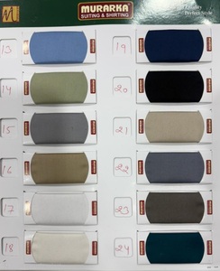 Solid Color Polyester woven Fabric Lightweight Wrinkle Resistant Suiting Textile for Blazer Suits Uniform Garment premium pant - Product Image 2