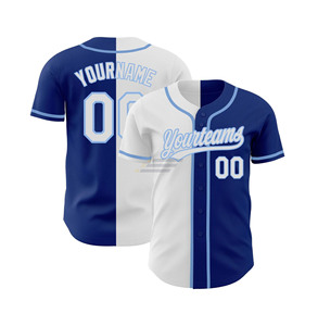 Maillot de baseball personnalisé bleu marine dégradé, vente en gros, en polyester doux à séchage rapide, manches longues, maillots de baseball dégradés des Mariners - Product Image 5