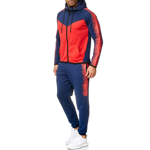 Ensemble de survêtement 2-en-1 pour homme, noir et jaune, avec sweat à capuche à manches longues et cordon de serrage, poches latérales, 100 % coton, style sportif - Product Image 4